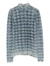 Diesel Turtleneck Sweater In Animal Print