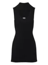 Diesel Womens 9xx M-olini Short Sleeveless Wool Knitted Mini Dress In Multi