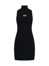 Diesel Women M-onervax Dress With Application In Black