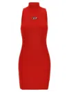 Diesel Abito Dolcevita M-onervax Formula Red In Red