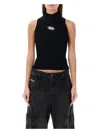 Diesel M-clarksvillex Rib Knit Mini Dress In Black