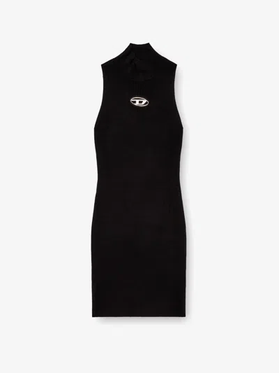Diesel Women M-onervax Viscose Blend Short Dress In Black