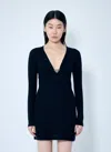 Diesel Women M-placky Long Sleeve Dress In Black