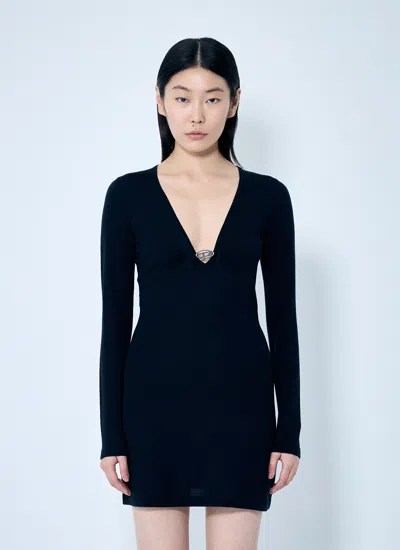 Diesel Women M-placky Long Sleeve Dress In Black