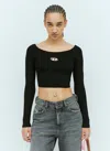 Diesel M-vera-ls Knit Top In Black