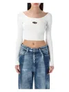 Diesel Top In Viscose Yarn From Responsibly Managed Forests In White