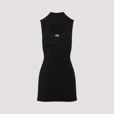 Diesel Women's Mini Dress In Luxurious Wool In Black