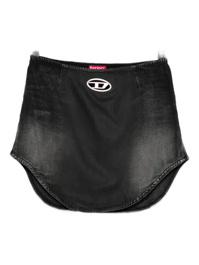 DIESEL DIESEL WOMEN OVAL-D DENIM SKIRT