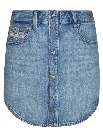 Diesel Women's Mini Skirt Of-ard In Blue