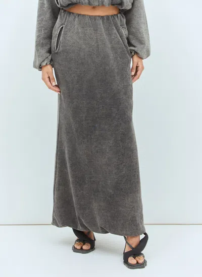 Diesel Women O-tulip Maxi Skirt In Gray