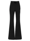Diesel Solid Color P-lumys Pants With Frayed Detail In Black