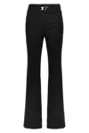 Diesel Women P-erseus Wool Blend Trousers In Black