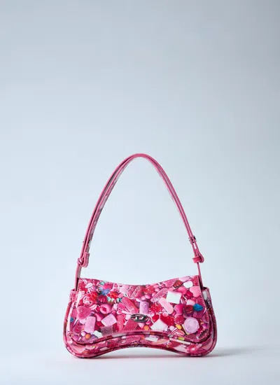 Diesel Women Play Shoulder Bag In Pink