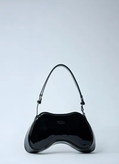 Diesel Women Play Shoulder Responsible Bag In Black