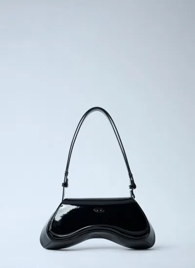 Diesel Women Play Shoulder Responsible Bag In Black