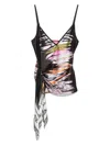 Diesel Women's Printed Tank Top In Black