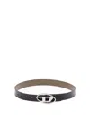 Diesel B-1dr Reversible Leather Belt In Multicolor
