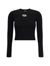 Diesel Long Sleeve Sweater In Black