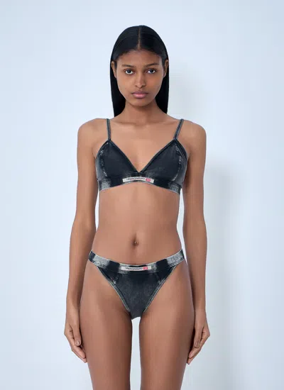Diesel Women Scilla-dnm Bralette In Black