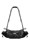 Diesel Chic Scrunch-d Mini Shoulder Handbag In Black