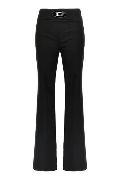 Diesel Soft Cotton Fitted Mini Jeans In Black