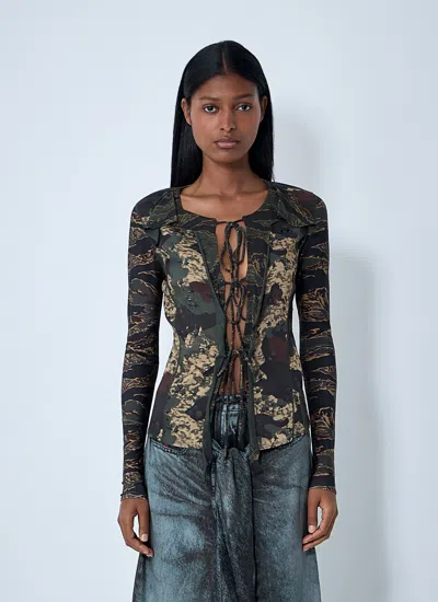 Diesel Women T-afry Top In Multi