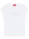 Diesel T-angie T-shirt In Stretch Cotton In White
