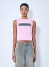 Diesel Zippered Sleeveless Vest In Pink