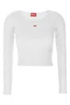 Diesel White T-ballet-d Long Sleeve T-shirt In White