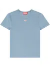 Diesel T-shirt With D Logo Patch In Multicolor