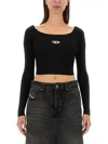 Diesel T-shirt M-vera-ls In Black