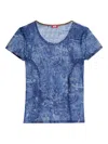 Diesel Printed T-shirt In Blue