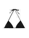 Diesel "sees-t-dnm" Bikini Top In Black