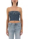 Diesel Blue M-clarksvillex-c Bandeau Top In Multicolor