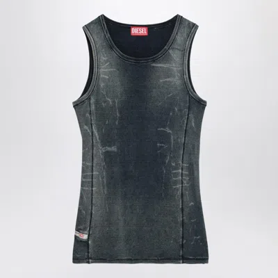 Diesel Top T-go Blue Washed Effect Women In Multi