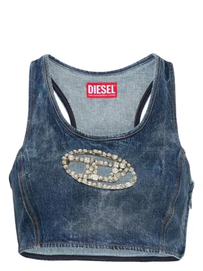 DIESEL WOMEN'S TOPS WITH LOGO TOP