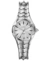Diesel Women's Vert Three Hand Silver-tone Stainless Steel Watch 32mm In Silver