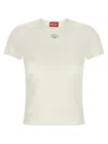 Diesel White Logo T-shirt In White