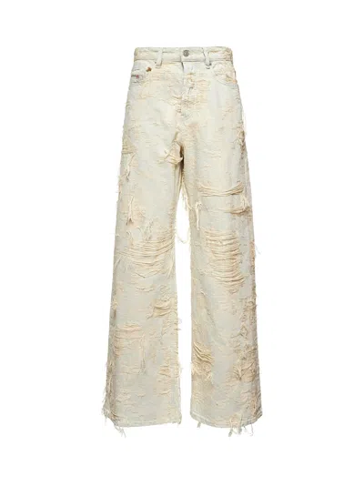 Diesel Women White Relaxed Jeans 1996 D-sire 09m40 In Neutral