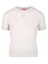 Diesel Wool Sweater T-shirt Grey In White