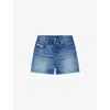 Diesel Womens 01 De-jiro Relaxed-fit Denim Shorts In Blue