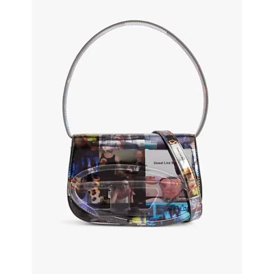 Diesel Photo Print Shoulder Bag In Multicolour