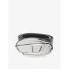 Diesel Womens T8013 B 1dr 2 0 Leather Belt In Metallic