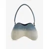 Diesel Double-d Shaped Denim Shoulder Bag In Blue