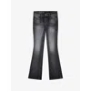 Diesel Womens 02 1969 D-ebbey Boot-cut Denim Jeans In Black