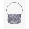 Diesel Womens Ha063 1dr Iconic Denim-look Woven Shoulder Bag In Ha063