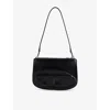 Diesel Womens Black 1dr Twin Leather Shoulder Bag In Black