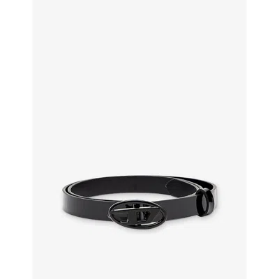 DIESEL WOMENS T8013 B-PLAY 15 PATENT-LEATHER BELT
