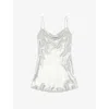 Diesel Short Metallic Dress With Cowl Neck In 91d