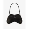 Diesel Womens H0202 Double-d Faux-leather Shoulder Bag In Black